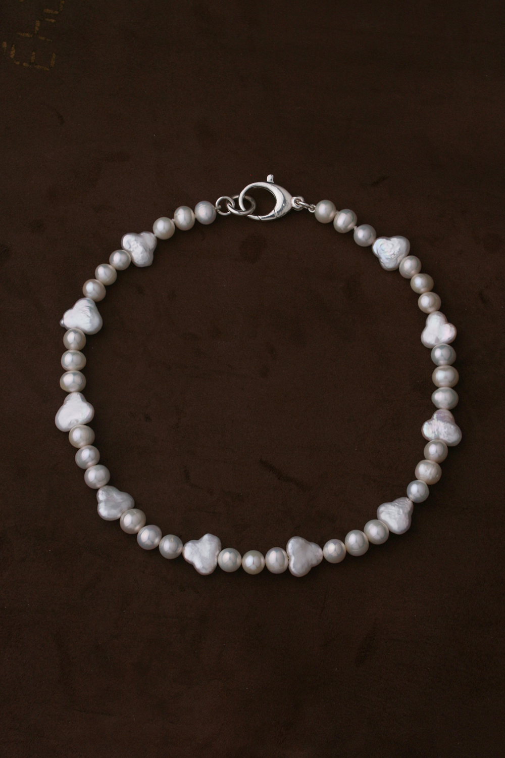 Cloud Pearl Necklaces Silver